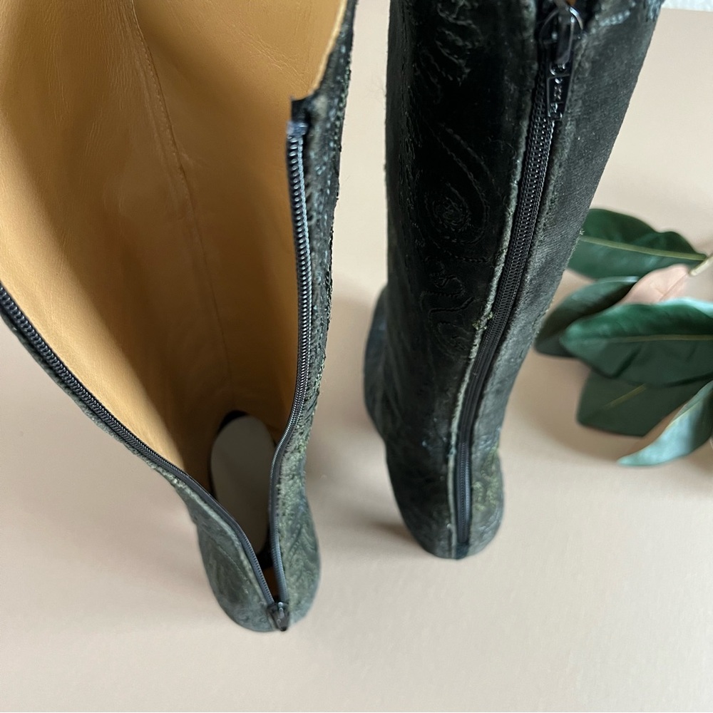 Artemis Design Co. Embroidered Heeled Boots - Picture 11 of 15